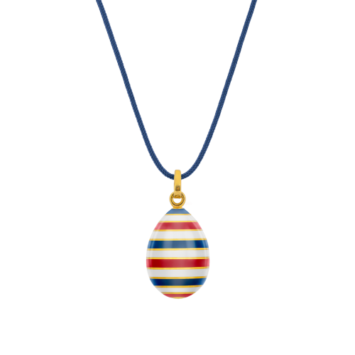 Easter Egg pendant EGGS IN STRIPES